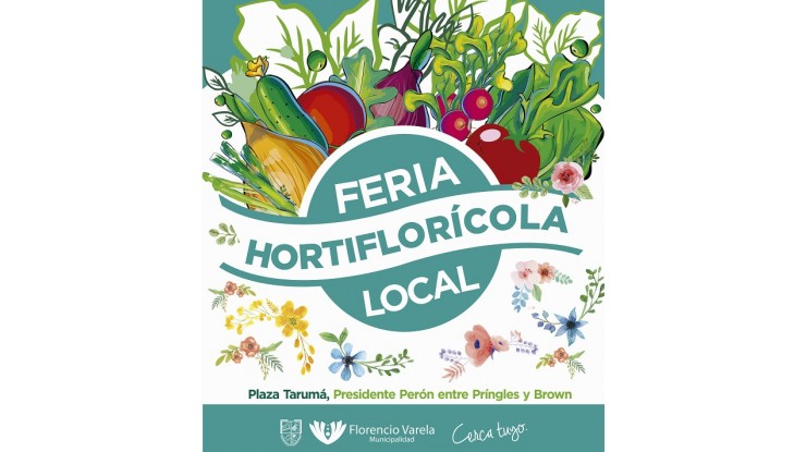 Feria hortiflorícola en la Plaza Tarumá